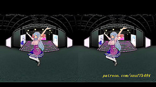 vr180 mmd Lamy dance 3d hololive