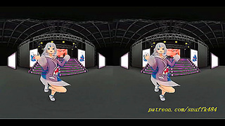 vr180 mmd Gura dance 3d hololive
