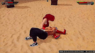 Ruby The K Kitten VS Diabla (Naked Fighter 3D)
