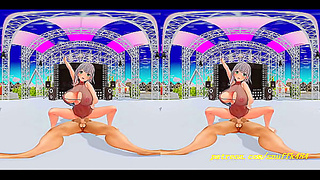 vr180 mmd noel dance 3d hololive