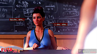 Futa3DX - Mistress Teacher User Her Skills To Fuck Cute Futa Blonde