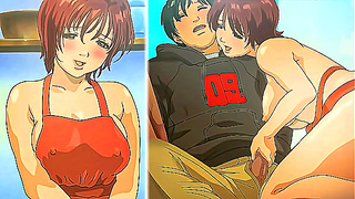 Hentai – Hot Stepmom Seduces Her Youthful Stepson [Uncensored] [Subtitled]