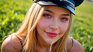Hot Blonde Soldiers: Sucking and Fucking for Cum (with pussy masturbation ASMR sound!)