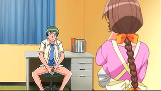Uncensored Hentai - My stepmother catches me jerking off!!