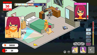 Worker having sex with his female clients in Handyman legend new hentai ryona game
