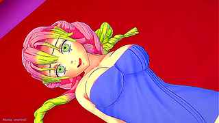 The beautiful and mischievous Mitsuri wants to have fun today'playing with lots of