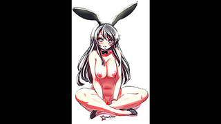Sakurajima Mai-Bunny girl Senpai [Compilation Rule 34]