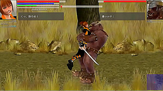 Aya cute hentai girl having sex with monsters men in The Hounds of the blade new gameplay