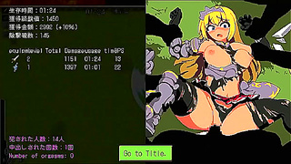 Warrior girl having sex with soldiers in Great Senka action rpg hentai game video