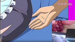 Reacting Touch the maid in the living room and she gets horny - Hentai Saki Play