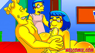 Barty fucking his friend's StepMother - The Simptoons Simpsons porn