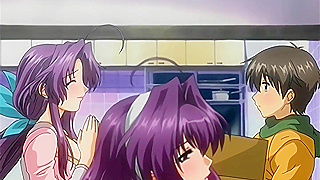 Busty MILF Gives Young Dickhead a Scalding Bath - Hentai Uncensored [Subtitled]