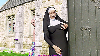 Forbidden MILF Priestess Gets Fucked by Many Men at Church Orgy Festival