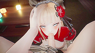 Blonde Temptress in Explicit Fantasy World Action Scene
