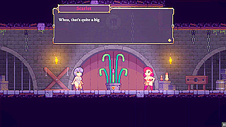 Scarlet Maiden gets pleasured by dungeon plants with a thrilling squirt experience