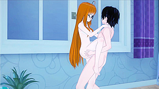 Futaba enjoys hardcore sex with Joker; they start Missionary before hot wall fuck action.