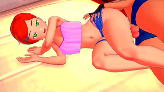 Ouro Kronii Rides Dick Hard for Creampie Finish in VTuber Hentai