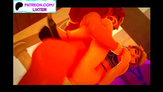 Hot Blonde Mercy Gets Big Dick In Ass During VR POV Anime Sex Session