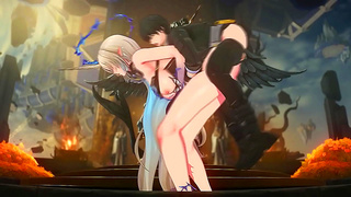 Ghostly Anime MILF Gets Fucked by Man's Dick Until She Cums Hard
