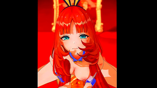 Cheating Cosplay Slut Gets Anime Cocksucked By Giant Dick For Hardcore 3D Orgasm